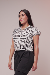 BLUSA MUJER CAMISERA BOTON